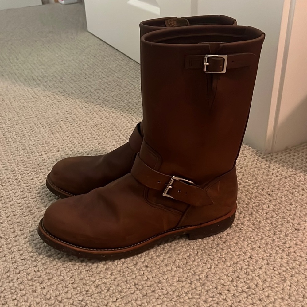 Red Wing Shoes Brown Leather Boots